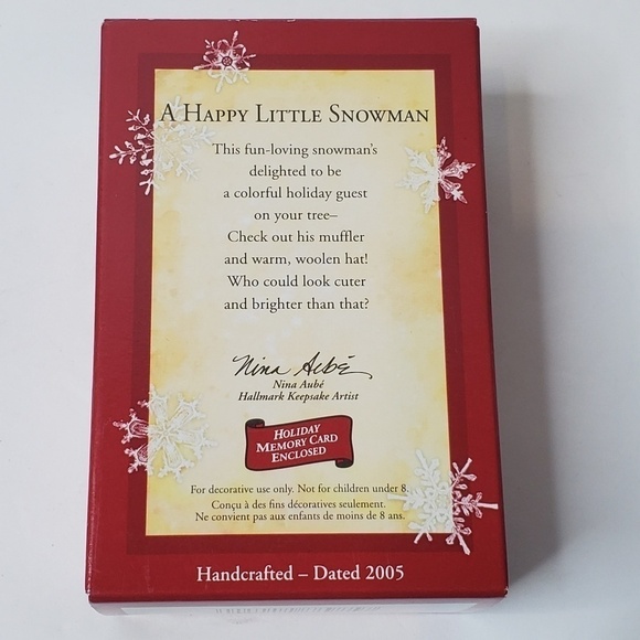 Hallmark Happy Little Snowman Christmas Ornament - Picture 3 of 4